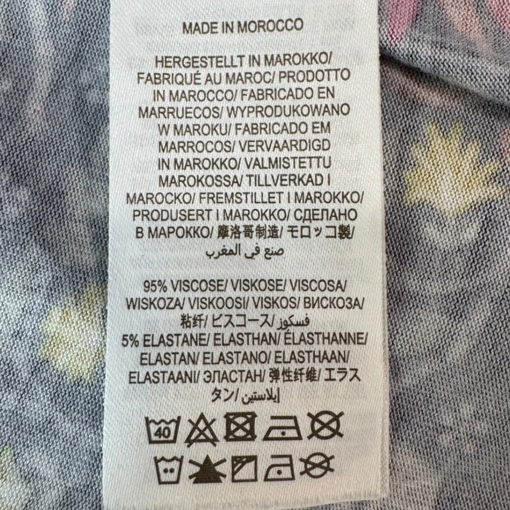 Boden Amelie Navy Blue Flamingo Tropical Jersey Midi Dress Womens 10/12 - Picture 7 of 9